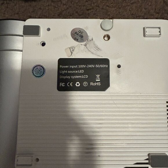 Goodee YG420 HD Video Projector w. Bag/Remote/Cables 3200 Lumen 1080p - Picture 4 of 7